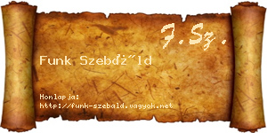 Funk Szebáld névjegykártya